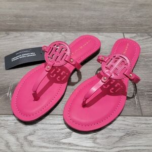 Tommy Hilfiger Litzy Thong Medium Pink Sandals (Sz 7.5)